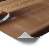 Nur Lattes, Flannel und Bulldoggen Poster (Ecke)