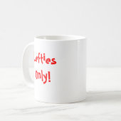 Nur Lefties! Kaffeetasse (Vorderseite Links)