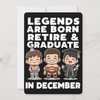 Nur Legenden machen es den ganzen Dezember über!  Feiertagskarte