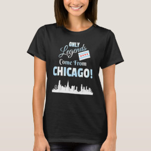 Nur Legionen kommen aus Chicago Skyline und T-Shirt