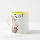 Nur lesen zweifarbige tasse (Vorderseite Links)