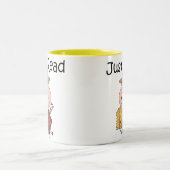 Nur lesen zweifarbige tasse (Mittel)