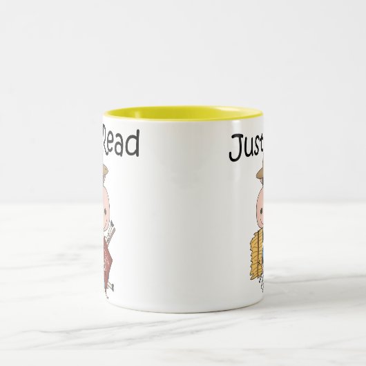 Nur lesen zweifarbige tasse (Mittel)