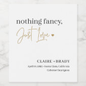 Nur Liebe EDITABLE FARBEN Save the Date Etikett (Einzelnes Label)