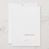 Nur Liebe Foto Hochzeit Einladung (Rückseite)