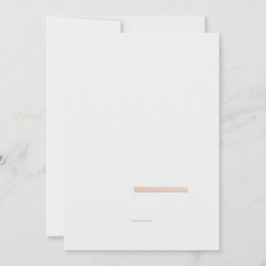 Nur Liebe Foto Hochzeit Einladung (Rückseite)