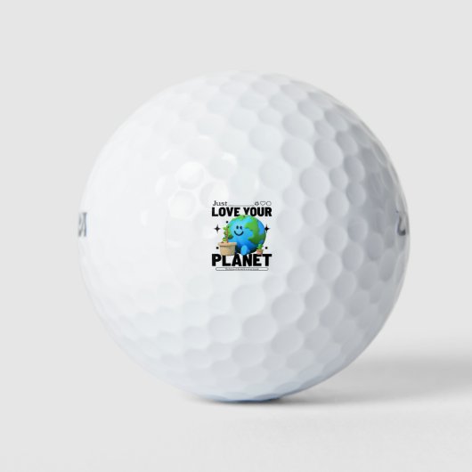 Nur Liebe für Ihren Planeten Golfball (Vorderseite)