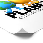 Nur Liebe für Ihren Planeten Poster (Ecke)