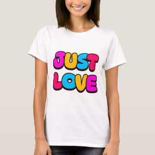Nur Liebe für kundenspezifisches Design T-Shirt