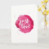 Nur Liebe Grußkarte Karte (Gelbe Blume)