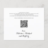 Nur Liebe Haustier Hund Save the Date Budget QR Co (Rückseite)