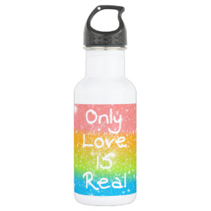 Nur Liebe ist real Edelstahlflasche
