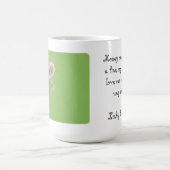 Nur Liebe kann einen Schwanz Wag herstellen Kaffeetasse (Mittel)