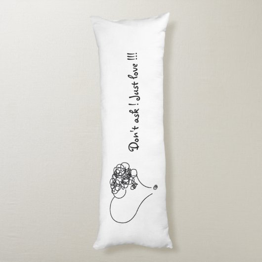 Nur Liebe Kissen (Rückseite (Vertikal))