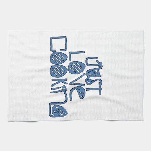 Nur Liebe Kochen Geschirrtuch (Horizontal)
