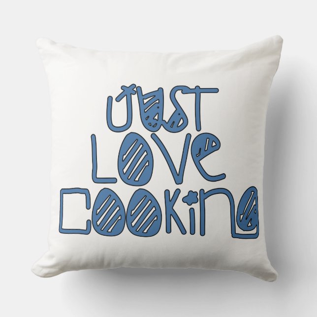 Nur Liebe Kochen Kissen (Vorderseite)