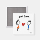 Nur Liebe Magnet (Vorderseite/Rückseite)