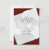 Nur Liebe Modernes Minimalistisches HochzeitsFoto RSVP Karte (Vorderseite)