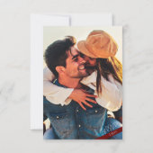 Nur Liebe Modernes Minimalistisches HochzeitsFoto RSVP Karte (Rückseite)