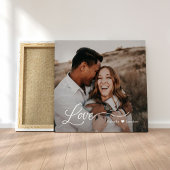 Nur Liebe Personalisiertes Foto Wrapped Canvas Leinwanddruck