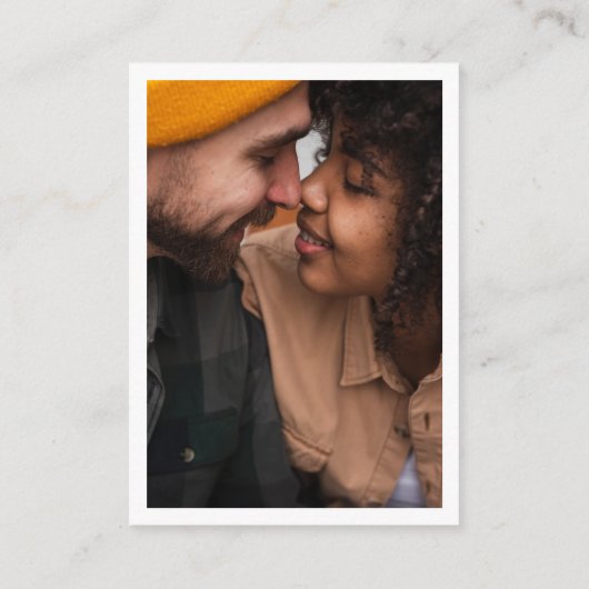 Nur Liebe Retro Groovy Foto QR Code Wedding RSVP Begleitkarte (Rückseite)