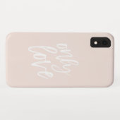 Nur Liebe rosa  Case-Mate iPhone Hülle (Rückseite (Horizontal))
