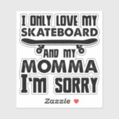 Nur Liebe Skateboard & 4" Kiss Cut Vinyl Sticker (Blatt)