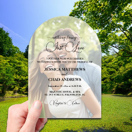 Nur Liebe Text Überlagerungsfoto Hochzeit Acryleinladungen