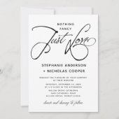 Nur Liebe Typografie Script Natural Handwriting Einladung (Vorderseite)