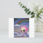 Nur Liebe und Lachen Postkarte (Stehend Vorderseite)