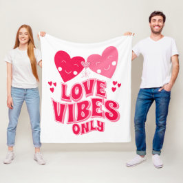 Nur Liebe Vibes Fleecedecke