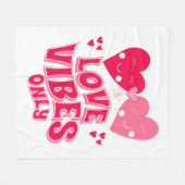 Nur Liebe Vibes Fleecedecke (Vorderseite (Horizontal))