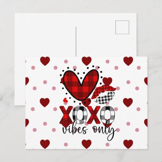 Nur Liebe Vibes Postkarte (Vorne/Hinten)