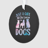 Nur Lieben, die Hunde machen Ornament (Vorderseite)