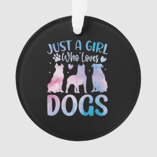 Nur Lieben, die Hunde machen Ornament