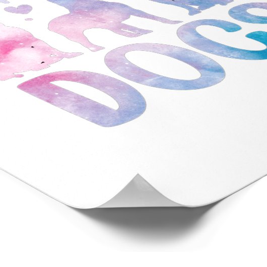 Nur Lieben, die Hunde machen Poster (Ecke)