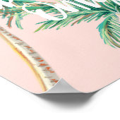 Nur lieblich Vibes | Tropisches Paradies Palmen Tr Poster (Ecke)