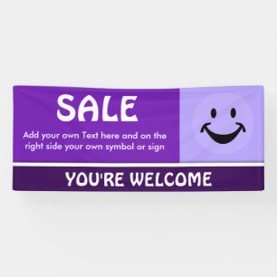 Nur lila, hellviolett und weiß Streifen Banner