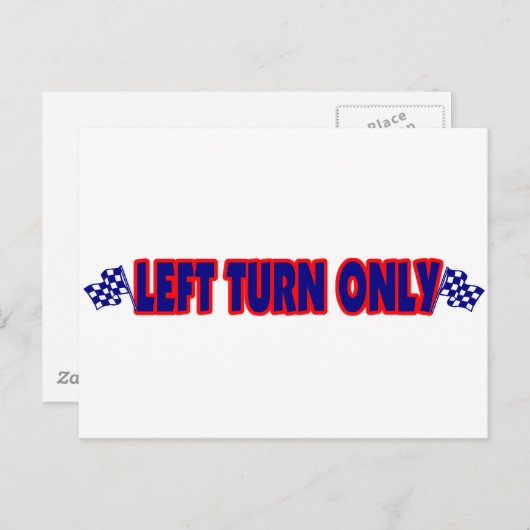 Nur Links Drehung Postkarte (Vorne/Hinten)