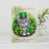 Nur Lucky Vibes: Der ultimative St. Paddy's Day Karte (Stehend Vorderseite)