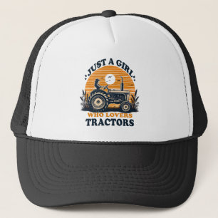 Nur Mädchen, das Traktoren liebt Traktor Liebhaber Truckerkappe