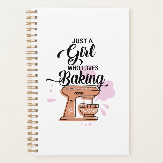 Nur Mädchen, die Liebe backen Planer (Vorderseite)
