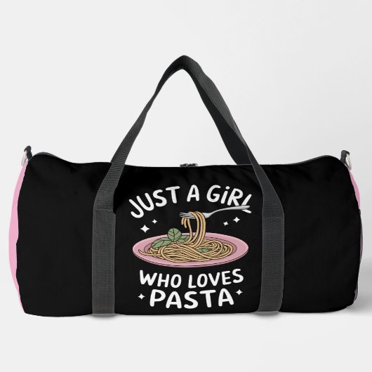 Nur Mädchen liebt Pastagericht Duffle Bag (Vorderseite)