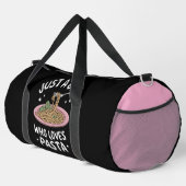 Nur Mädchen liebt Pastagericht Duffle Bag (Rechte Ecke)