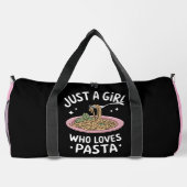 Nur Mädchen liebt Pastagericht Duffle Bag (Rückseite)
