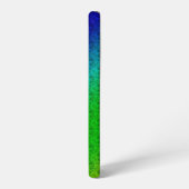 Nur Mama Blume Muster Grün Blau Samsung Galaxy Hülle (Linke Seite)