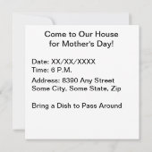 Nur Mama Superstar Einladung (Rückseite)