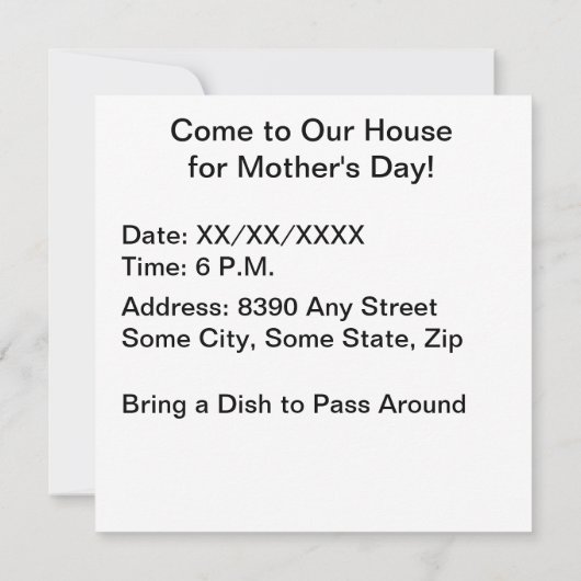 Nur Mama Superstar Einladung (Rückseite)