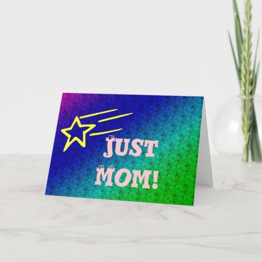 Nur Mama Superstar Karte (Vorderseite)