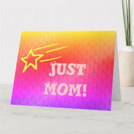 Nur Mama Superstar Orange Pink Star meines Lebens  Karte